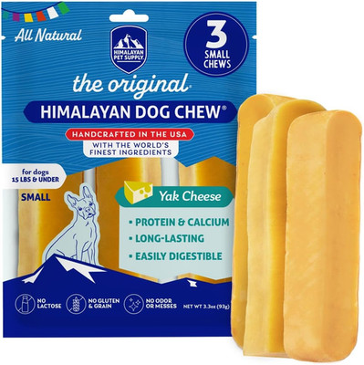 Original Yak Cheese Chew, 3 Small Sticks, 1.1 Oz, Gluten Free, Healthy Treats, G