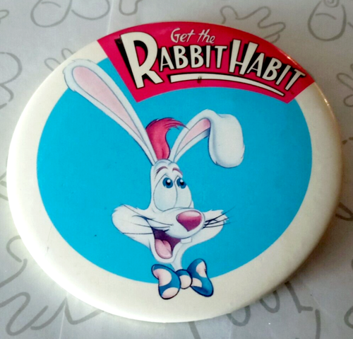 Who Framed Roger Rabbit Get the Rabbit Habit Button Disney Pin 14100 | eBay