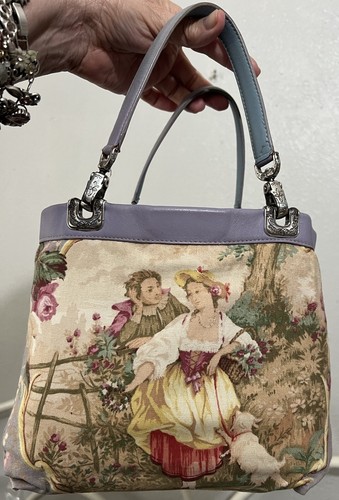 BRIGHTON JODI Romantic & Victorian 2 in 1 Reversible NO COPY!MG Leather HandBag - Picture 1 of 24