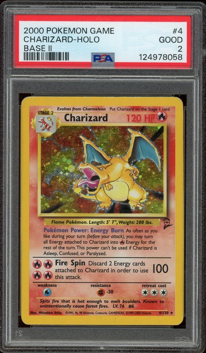 Preços baixos em Charizard Pokémon TCG Holo Conjunto Base Rara 2