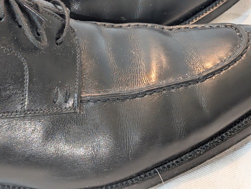 MAGNANNI Oxfords Dress Shoes Black Leather Sz. 11 1/2 M Spain Lace-Up Classic - Picture 6 of 9