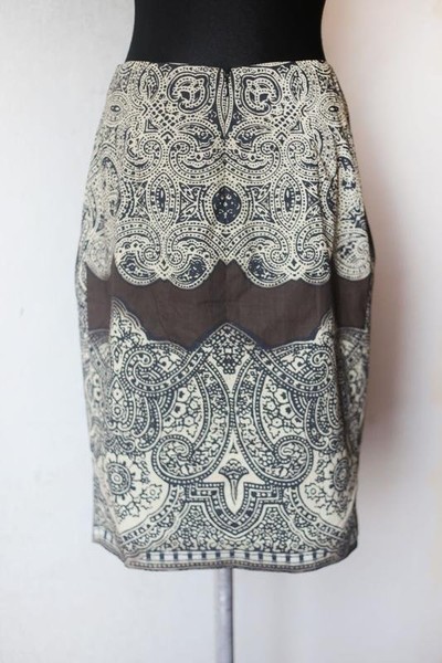 Women Etro Skirt Brown Cotton 36