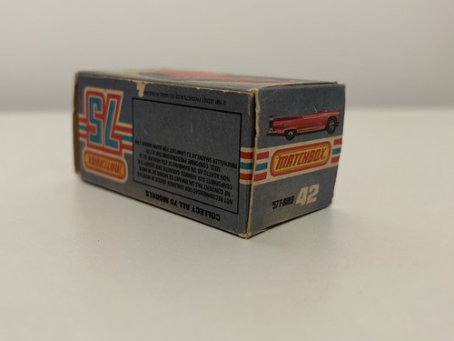 Vintage Matchbox Superfast No. 42 T-Bird with Original Box - Picture 11 of 12