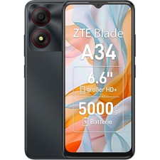 Cellulare Smartphone NUBIA ZTE Blade A34 4G 4GB + 64GB 6,6" Grey...