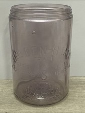 Vintage Golden State S In Triangle Mason Jar Pat’d Dec 20th 1910 Ben Schloss