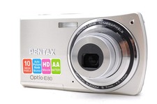 Near MINT , Working Pentax Optio E80 Digital Camera Silver From Japan