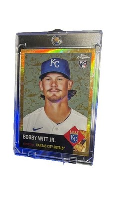 2022 Topps Chrome Bobby Witt Jr #61 Platinum Toile Cream Gold Refractor /50 (RC)
