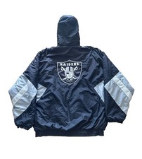 Starter Pro Line Men's Puffer Jacket Oakland Raiders Vintage 90s Size XXL 2XL