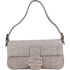 Fendi Limited FF Crystal Baguette Shoulder Ba...