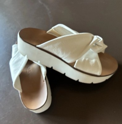 paul green Damen Pantolette Sandale Freizeitschuh Leder weiß Gr 36