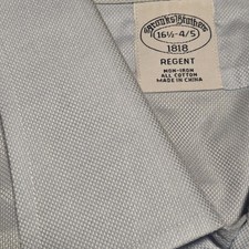 BROOKS BROTHERS Dress Shirt Men's 16 1/2 34/35 Light Blue Regent Non Iron