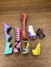 Monster High Doll Replacement Single Shoes Only- Lot Of 7 Single Shoe