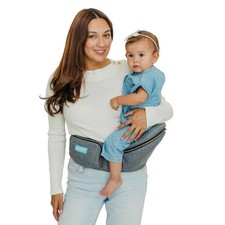 Moby 2-in-1 Baby Carrier  Hip Seat - Heather Gray