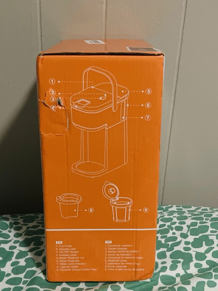 Tastyle Mini Single-Serve-Kaffeemaschine, kompakte 1-Tassen-Brüher - schwarz - Bild 4 von 4