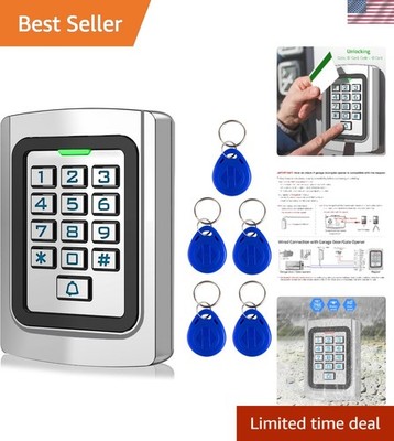 Wired Access Control Keypad  Waterproof Keyless Entry System for Garage Door