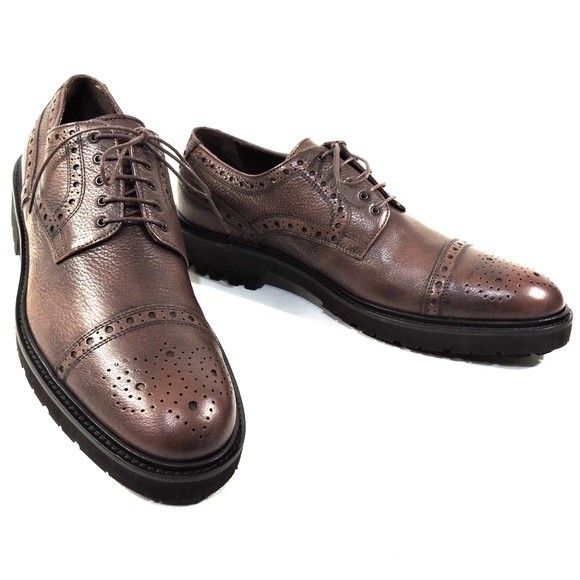 BALDININI 🇮🇹 MEN'S BROWN SOFT LEATHER COMFORT OXFORD