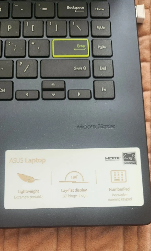 Portátil Asus E410K negro Intel Celeron N4 14" con ratón en caja original Foto 3 de 4