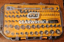 GEARWRENCH 75 Piece SAE Metric Mechanics Tool Set GW38CBMTS75