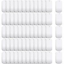 100 Pieces Stamping Blank Aluminum Dog Cat Tags Metal Pendants Stampin