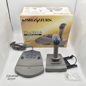 Sega Saturn Analog Controller Mission Stick HSS-0114 Box Japan Tested
