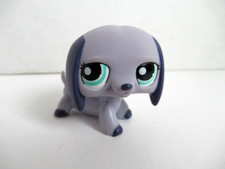 LPS Littlest Pet Shop 1367 Dachshund Purple w Blue Eyes Authentic