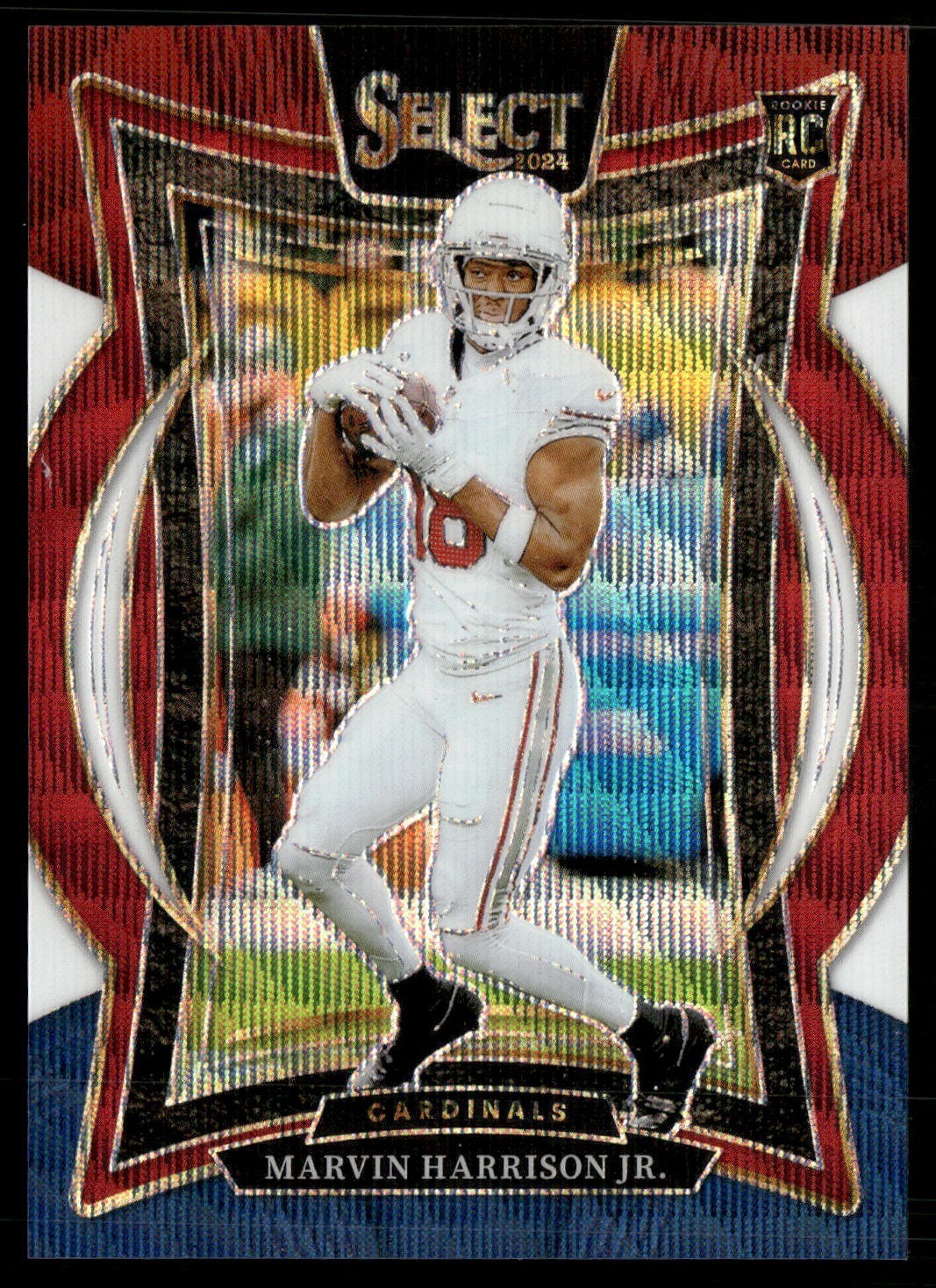 2024 Panini Select Concourse Marvin Harrison Jr. #28 Tri-Color Prizm /299 (RC)