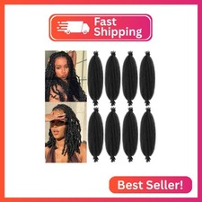 Springy Afro Twist Hair 18inch Marley Twist Braiding Hair 8 Packs Pre Separated