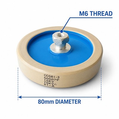 For High Frequency High Voltage Ceramic Capacitor CCG81-3 500PF 15KV-75KVA
