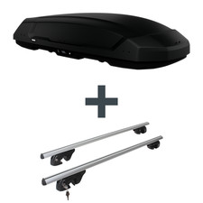 Dachbox Thule Force 3 XL + Dachtr�ger Menabo Sherman f�r BMW 3er Touring E46 Top