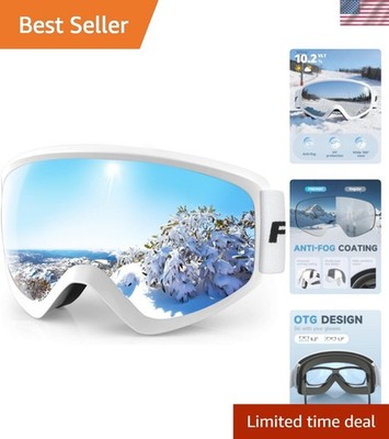 Kids Ski Goggles, Kids Snow Snowboard Goggles for Boys Girls Youth OTG
