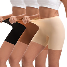Seamless No Show Slip Underwear for High Waisted Women Panties 3 Pack 2XL XXL