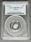 2001-S Silver Proof Roosevelt Dime PCGS PR-69 DCAM, Buy 3 Items, Get $5 Off!!