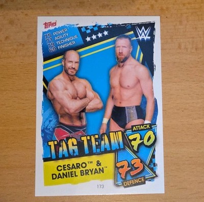 WWE Card DANIEL BRYAN DANIELSON & CESARO / Topps Slam Attax 2021 Wrestling # 173