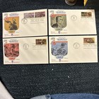 4 FLEETWOOD FDC COVERS: Unheralded Heroes SET 1975 Scott# 1559/1562 — photo 1