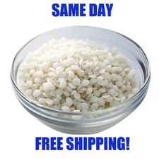 PURE BEESWAX WHITE ORGANIC PASTILLES BEARDS 2 OZ  4 OZ 8 OZ 12 OZ 16 OZ- 8 LB 