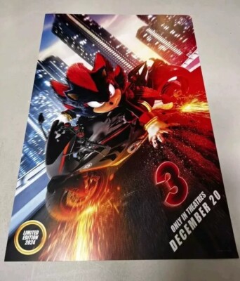 New The Sonic Movies 3 2024 Keanu-Reeves sign Poster
