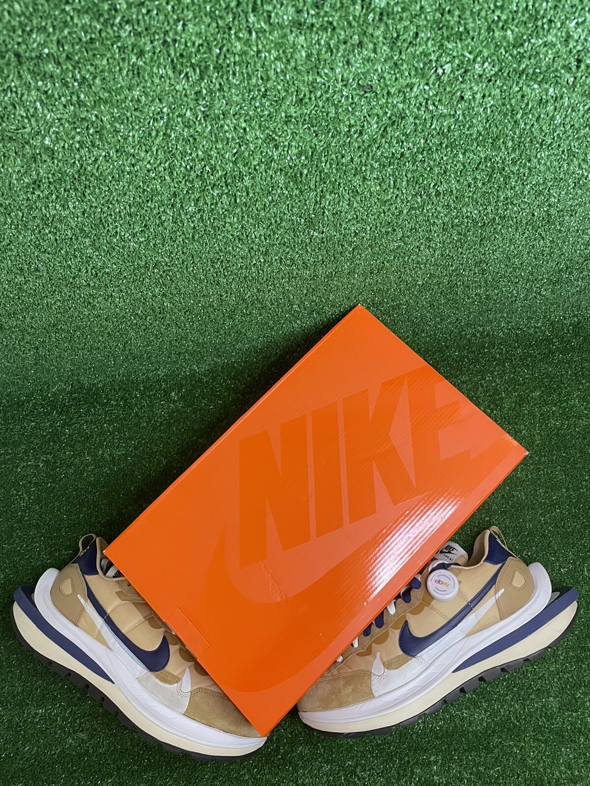 SACAI X NIKE Taglia 13 Nike VaporWaffle x Sacai Tan Navy blu sesamo vuoto