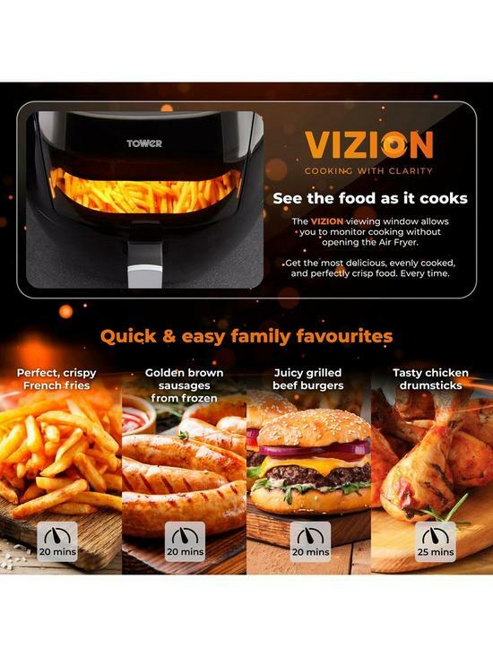 Tower T17071 Vortx Vizion 7 Litre Manual Air Fryer, New & Sealed
