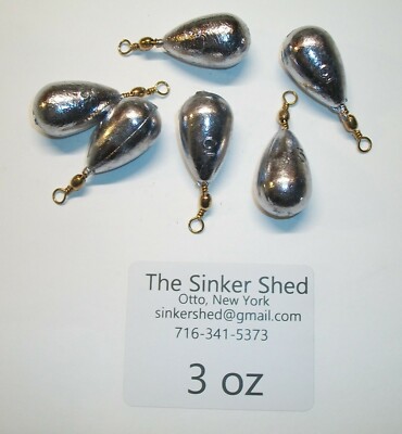 oz swivel bell bass casting sinkers quantity of 12/25/50/100 FREE  SHIP