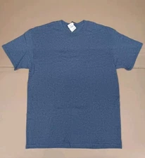 Gildan Men's Ultra Cotton Plain Crewneck Short Sleeves T-Shirt-  Gray- Size M