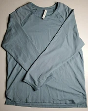 Manduka Long Sleeve Yoga T-Shirt Mens Size XL Blue