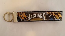 Handcrafted NFL Jacksonville Jaguars Key Chain Wristlet