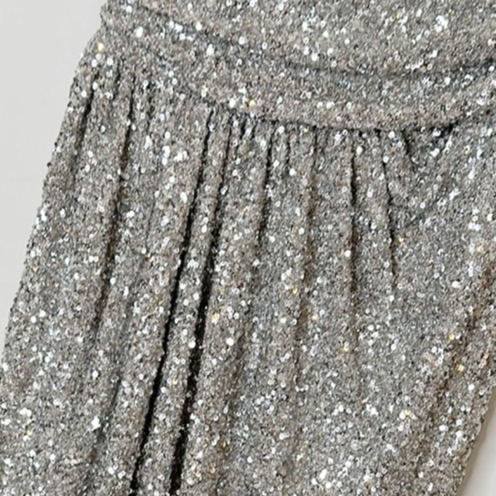 EXPRESS sleeveless silver sequin asymmetrical dre… - image 5