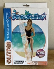 NEW POOL CANDY GIANT SUPER NOODLE GLITTER ROSE GOLD 72" X 7" SWIMMING POOL FLOAT