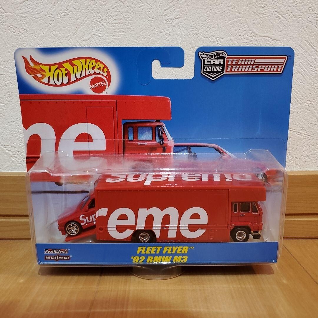 Supreme Hot Wheels Fleet Flyer + 1992 BMW M3 Red IN HAND Supreme Hot Wheels Fleet Flyer + 1992 BMW M3 Red IN HAND