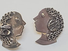 ARTESIAN Ethnic  Woman's  Earrings Pierced ~ 925 Sterling  One of a Kind — photo 3
