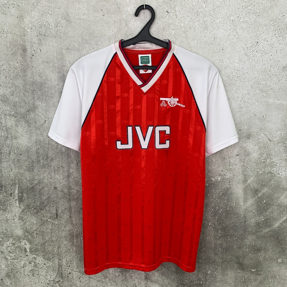 ARSENAL 1988 1989 1990 HOME FOOTBALL SHIRT REMAKE SCORE DRAW