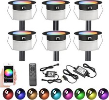 45mm Black Decking Lights RGBW Led Plinth Light Kits for Terrace/Patio/Garden