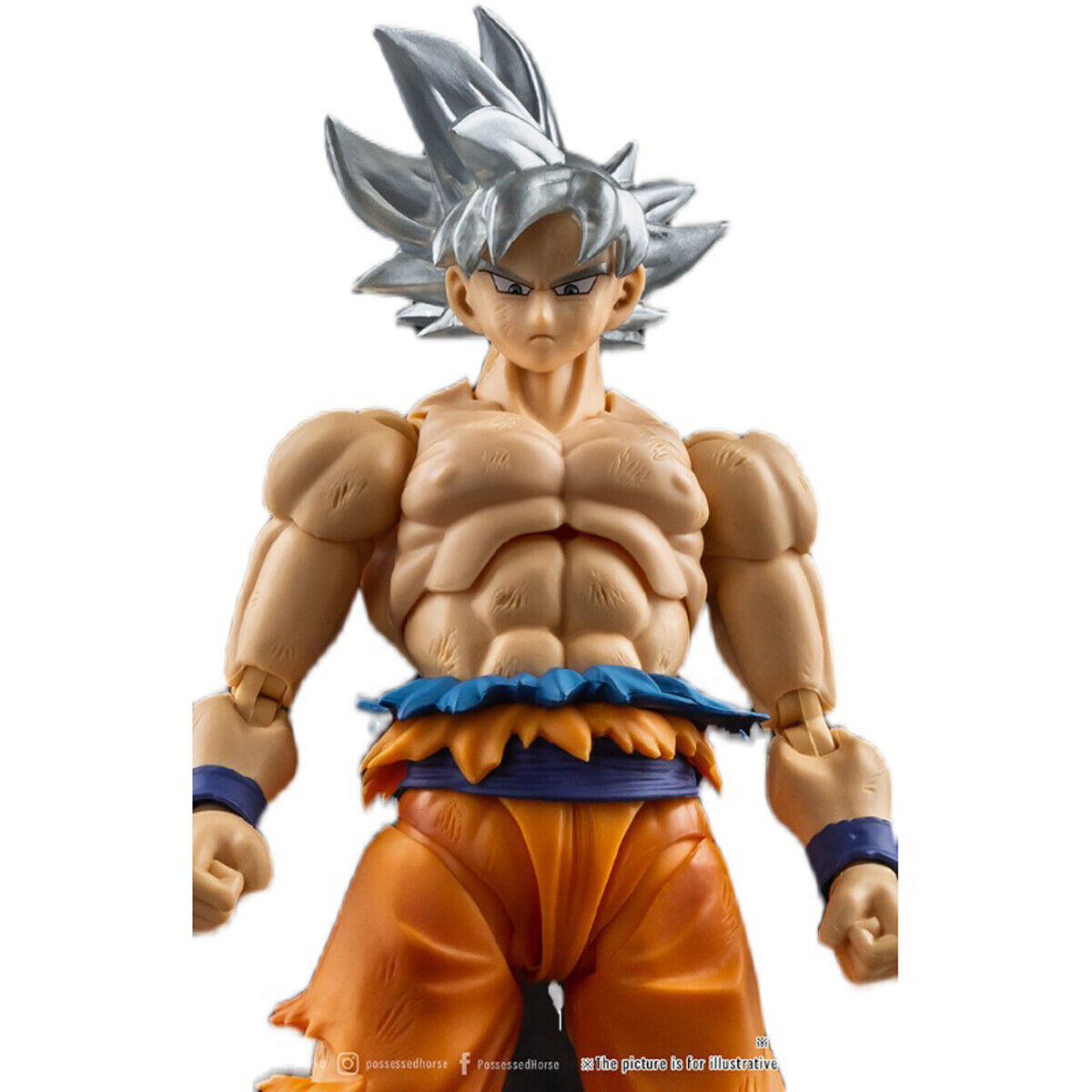 Demoniacal Fit Possessed Horse Hair Piece for super saiyan Head Migatte no  Goku