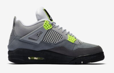 Sz 10- Brand New Air Jordan 4 Retro SE Neon 95 CT5342-007 Damaged